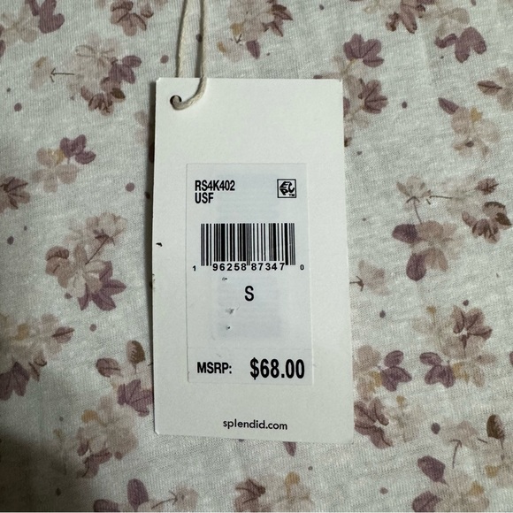 Splendid Women’s Candice Floral Linen Blend Tee - Picture 12 of 14